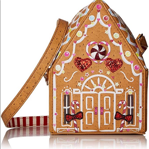 betsey johnson gingerbread purse